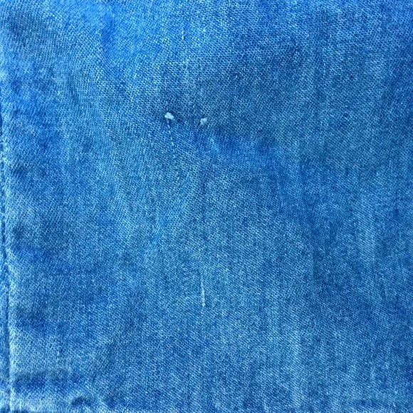 Denim Dress With Front Ruffle - Picture 13 of 13